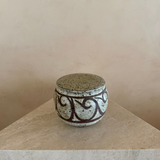 Scrollwork Pottery Butter Bell