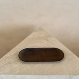 Patinated Brass Oval Catchall Tray