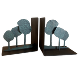 Pair of Patinated Tree Form Bookends