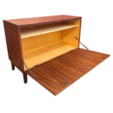 MCM Teak Front Pull Cabinet