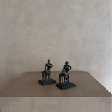 Sculptural Seated Female Figure Bookends