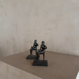 Sculptural Seated Female Figure Bookends