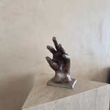 Glazed Ceramic Hand Sculpture