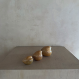 Set of Three Carved Wood Doves
