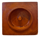 Square Carved Wood Relief Block