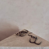 Vintage Brass Double-Prong Hanging Hooks