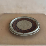 1960's Speckled Glaze Stoneware Charger