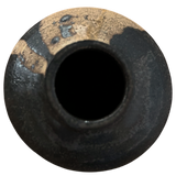 Small Black Glaze Drip Vessel