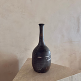 Rustic Long Neck Ceramic Bottle Vase