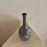 Rustic Long Neck Ceramic Bottle Vase