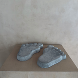 Cast Concrete "Hang Ten" Feet, 1970's
