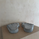 Cast Concrete "Hang Ten" Feet, 1970's