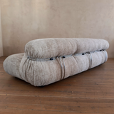 Oatmeal Afra & Tobia Scarpa 'Soriana' Sofa, 1970's