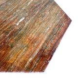 Hexagonal Alicante Red Marble Dining Table