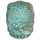 Textured Green Ceramic Vase