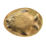 Carved Brass Fish Trinket Dish