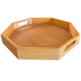 Octagonal Wood Serving Tray