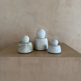 MH STUDIO - Alabaster White Stash Jars: Medium