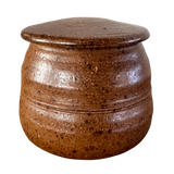 Terracotta Speckled Studio Ceramic Lidded Vessel