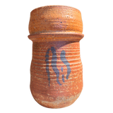 Medium Terracotta Vase with Abstract Motif