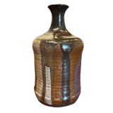 Striped Earth Toned Studio Vase
