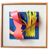 Colorful Painted Aluminum Abstract Relief