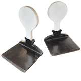Pair of Painted Wood Paddle Form Bookends