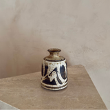 Tonal Speckled Brushstroke Pottery Vessel