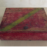 Antique Hand-Painted Folk Art Storage Box