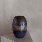 Vintage Ombre Striated Ceramic Vase