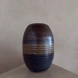 Vintage Ombre Striated Ceramic Vase