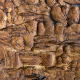Carved Textured Relief Wall Sculpture