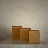 Minimalist Amber Nesting Box, Set of 3