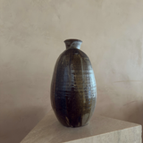Earthtoned Curved Drip Glaze Studio Pottery