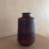 Monumental Rust Glazed Studio Pottery Vase