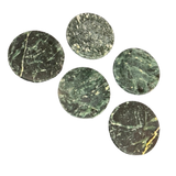 Set of 5 Green Marble Coasters