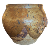 Speckled Ochre Studio Pottery Vase
