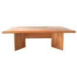 French Oak Dual Pedestal Dining Table