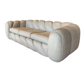 Rare 'Candy' Sofa by Vivai Del Sud, 1980s in Classic Tan Leather, Italy 1980’s