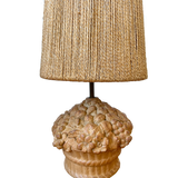Pair of Vintage French Carved Stone Table Lamps