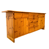 Rustic French Solid Pine Sideboard