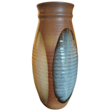 Multi Tone Studio Ceramic Vase with Oval Glaze Bands