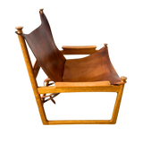 Saddle Leather Sling Safari Chair
