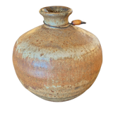 Small Brown Glazed Ceramic Vessel