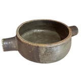 French Studio Ceramic Serving Bowl with Handles