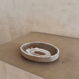 Oval Raw Ceramic Painted Platter