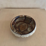 Axella Textured Earthtone Pottery Curved Bowl
