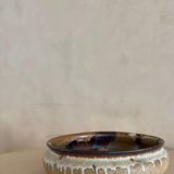 Axella Textured Earthtone Pottery Curved Bowl