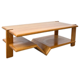 Split Level Italian Oak Coffee Table