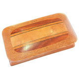 Striped Mixed Wood Inlay Trinket Box
